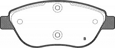 OPEN PARTS bpa085901 -  Комплект тормозных колодок, дисковый тормоз